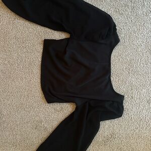 SHEIN Elegant Black Blouse